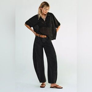 We The Free Good Luck Barrel Jeans in Soundwave